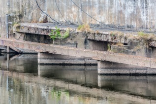 Abriss Flusskraftwerk Werder