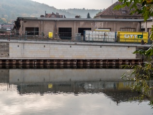 Abriss Flusskraftwerk Werder