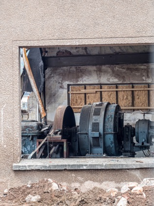 Abriss Flusskraftwerk Werder