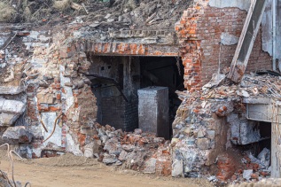 Abriss Flusskraftwerk Werder