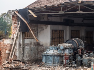 Abriss Flusskraftwerk Werder