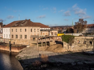 Abriss Flusskraftwerk Werder