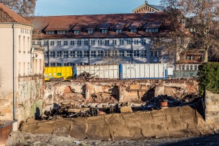 Abriss Flusskraftwerk Werder