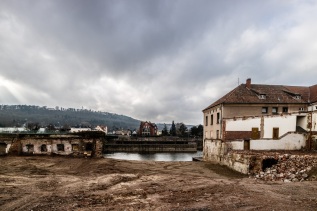 Abriss Flusskraftwerk Werder