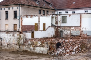 Abriss Flusskraftwerk Werder