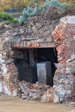 Abriss Flusskraftwerk Werder