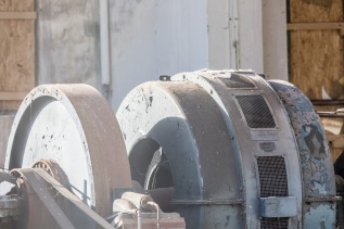 2Abriss Flusskraftwerk Werder