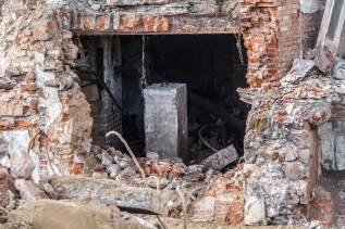 Abriss Flusskraftwerk Werder