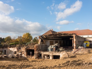 Abriss Flusskraftwerk Werder