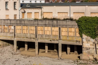 Abriss Flusskraftwerk Werder