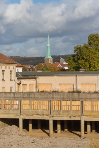 Abriss Flusskraftwerk Werder