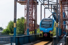 Eisenbahnbrücke über den alten Binnenhafen