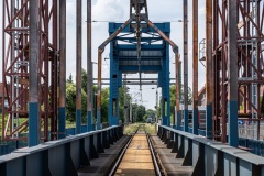 Eisenbahnbrücke über den alten Binnenhafen