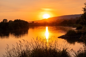 Goldene Stunde an der Weser