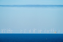 Offshore Windkraftanlagen vor Helgoland