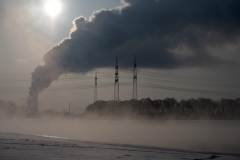 Winter an der Weser
