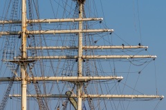 Masten auf einem Segelschiff